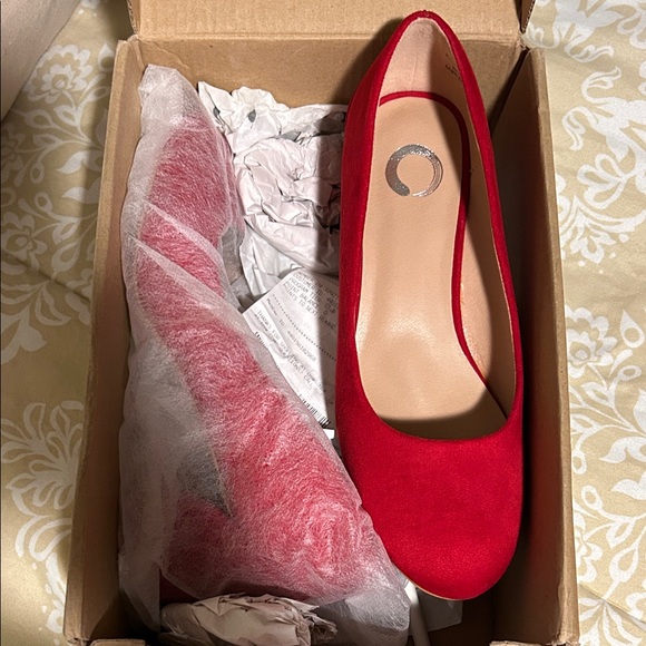 Journee Collection Shoes - Journee Collection Red Heels